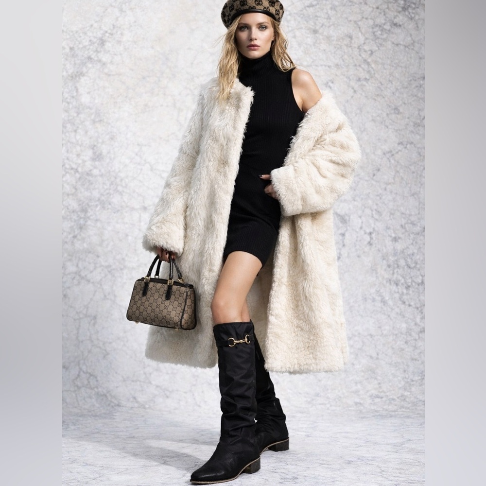 Gucci Horsebit Shearling & Nylon Boots